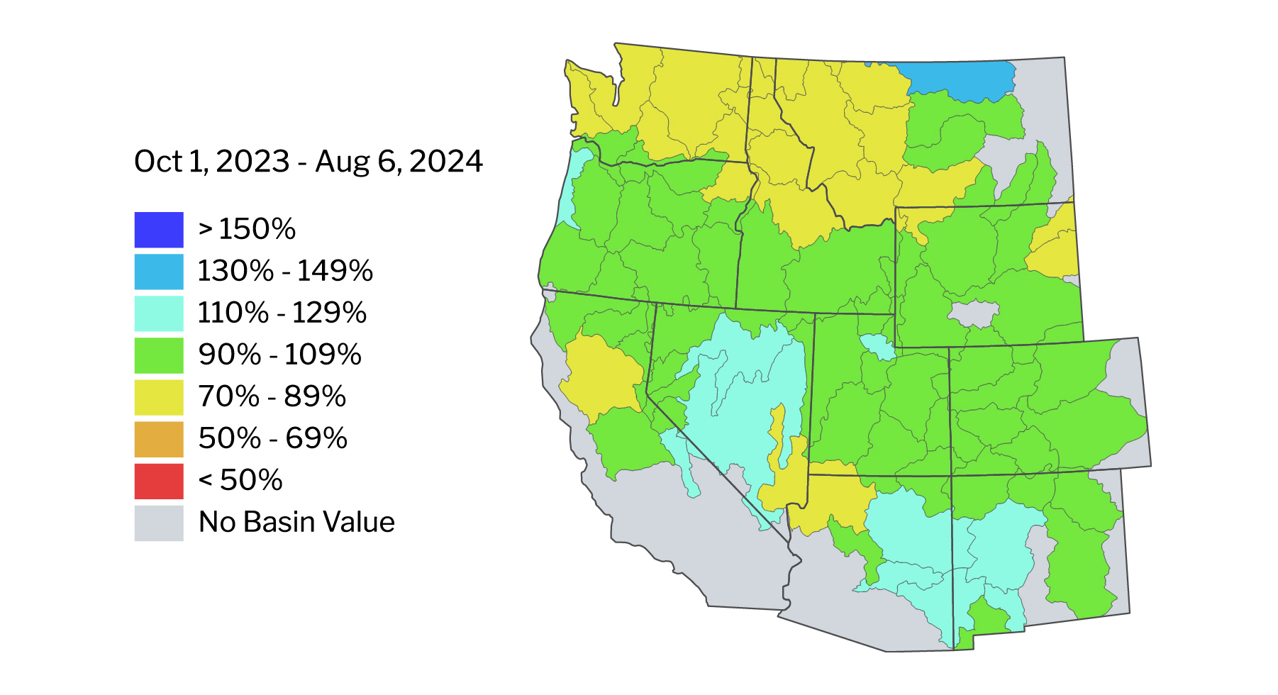 Year-to-date precipitation