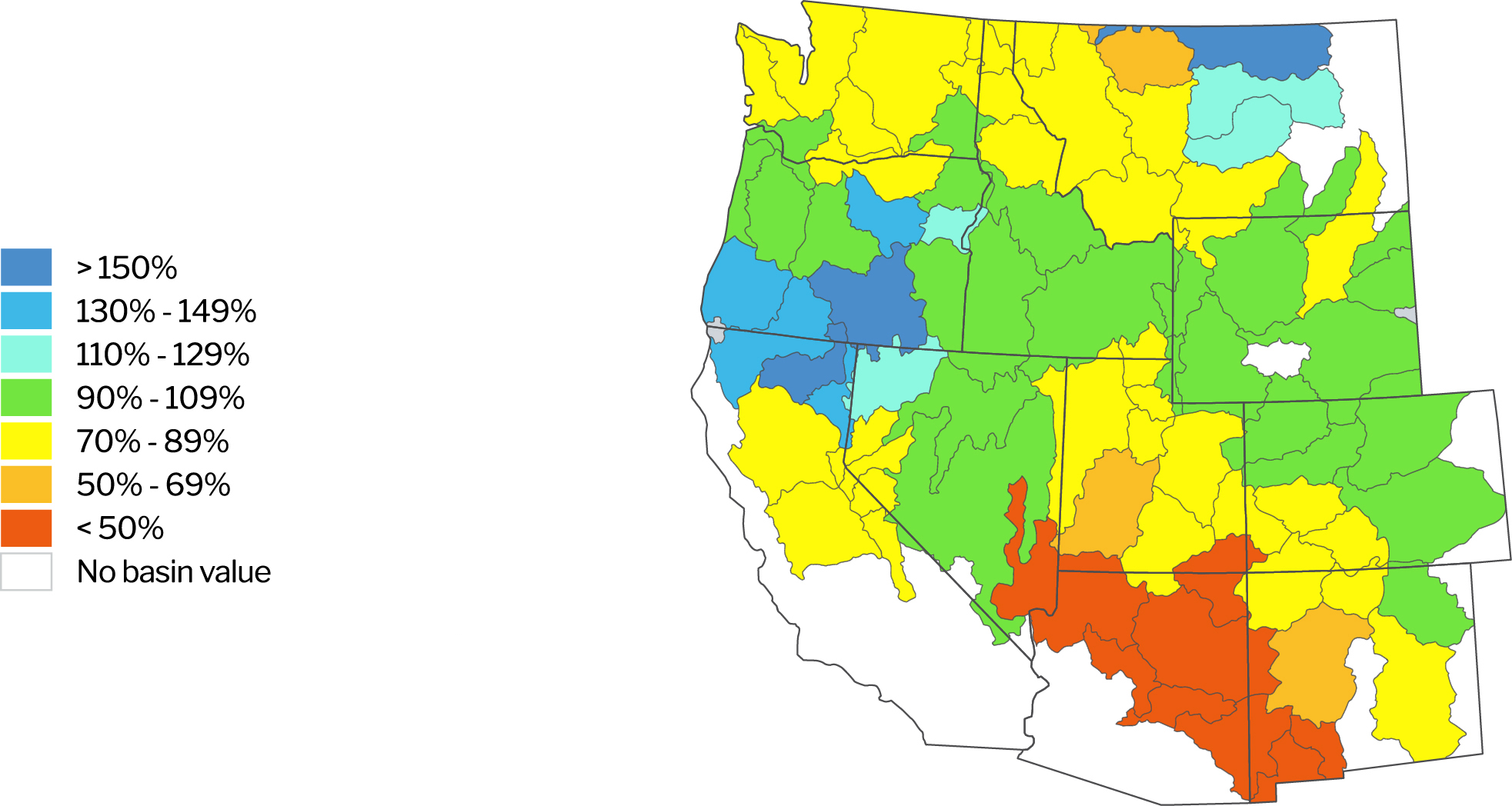 Year-to-date precipitation