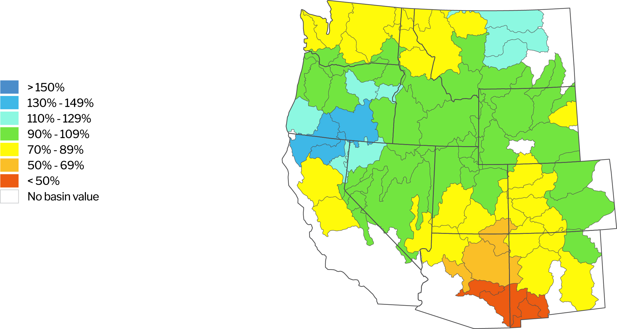 Year-to-date precipitation