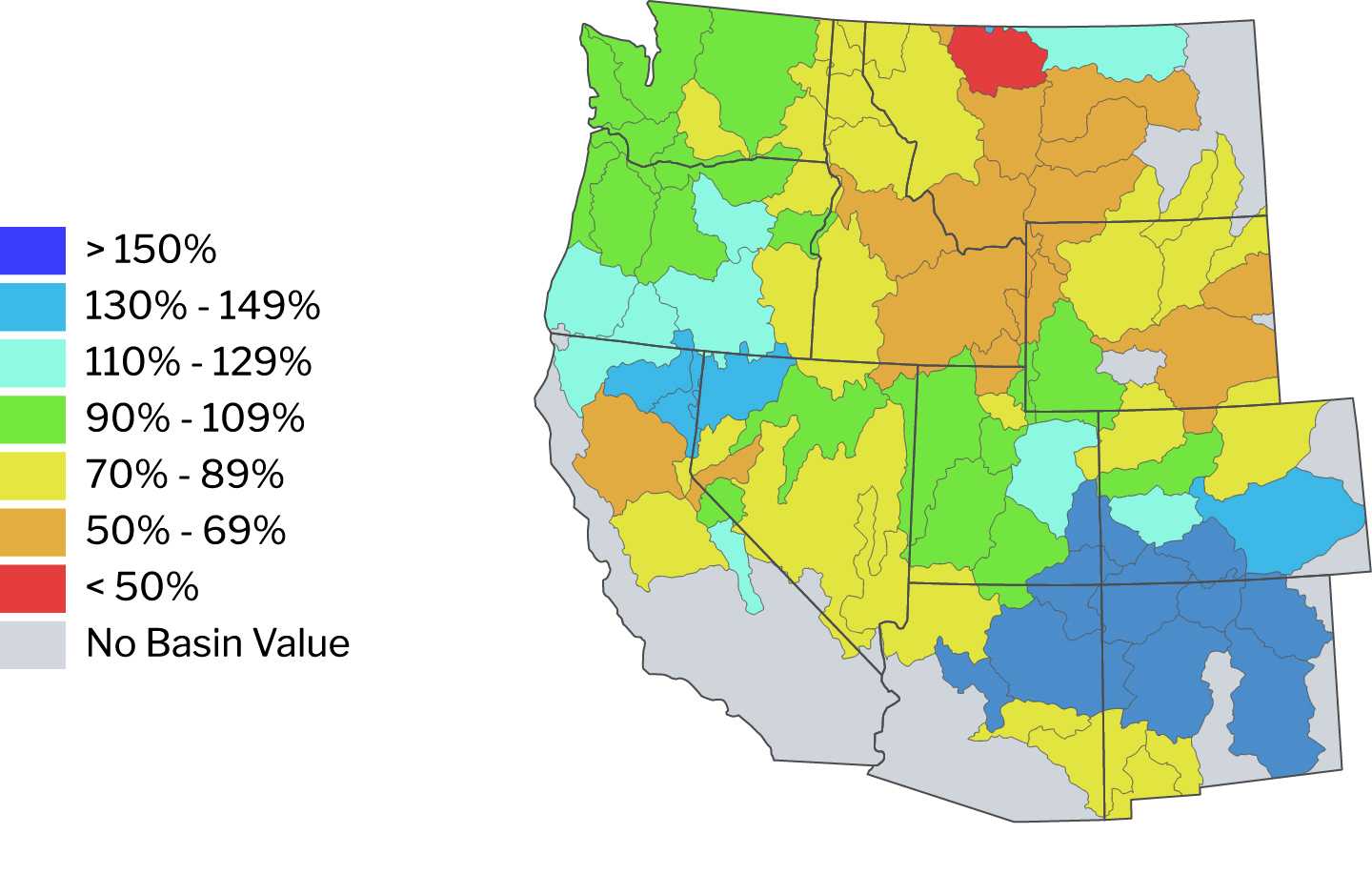 Year-to-date precipitation