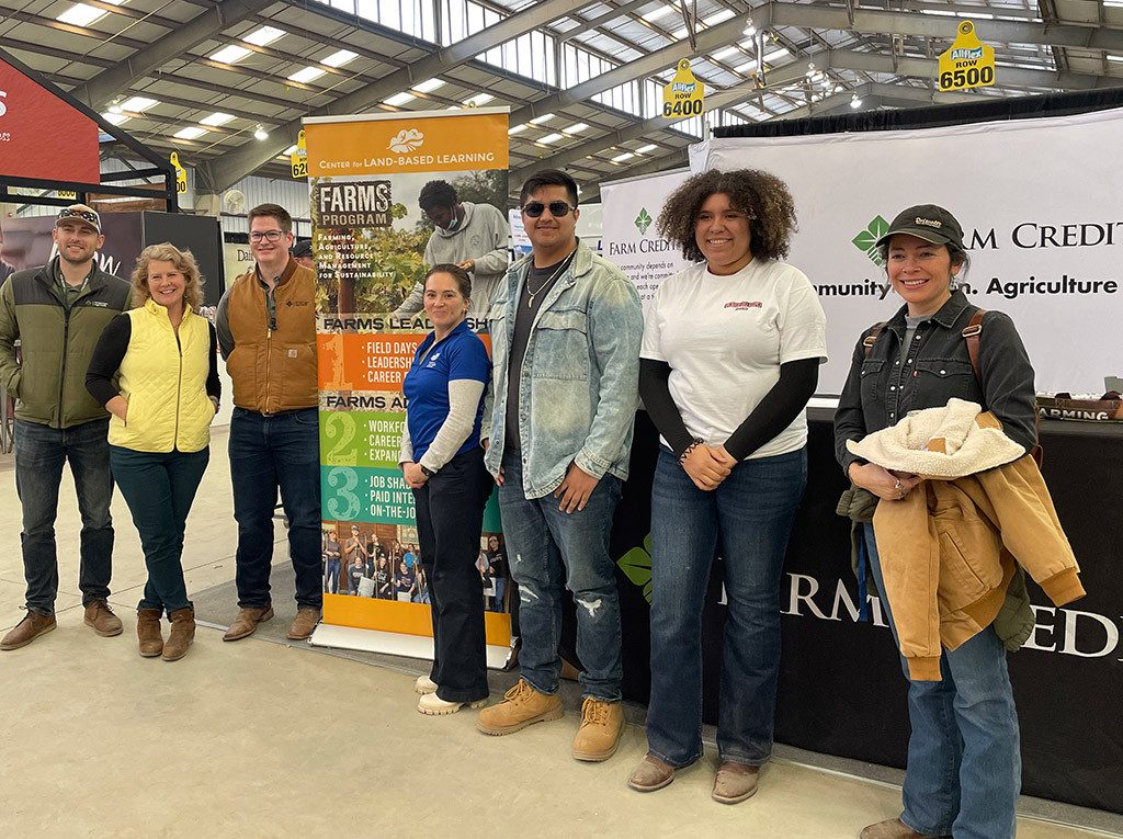 FARMS program alumni meet with Farm Credit staff at this year’s World Ag Expo